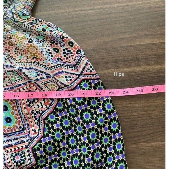 Anthropologie Maeve Sleeved Amethyst Smocked Button Up Bodice Dress Boho Fall SP - Picture 10 of 12